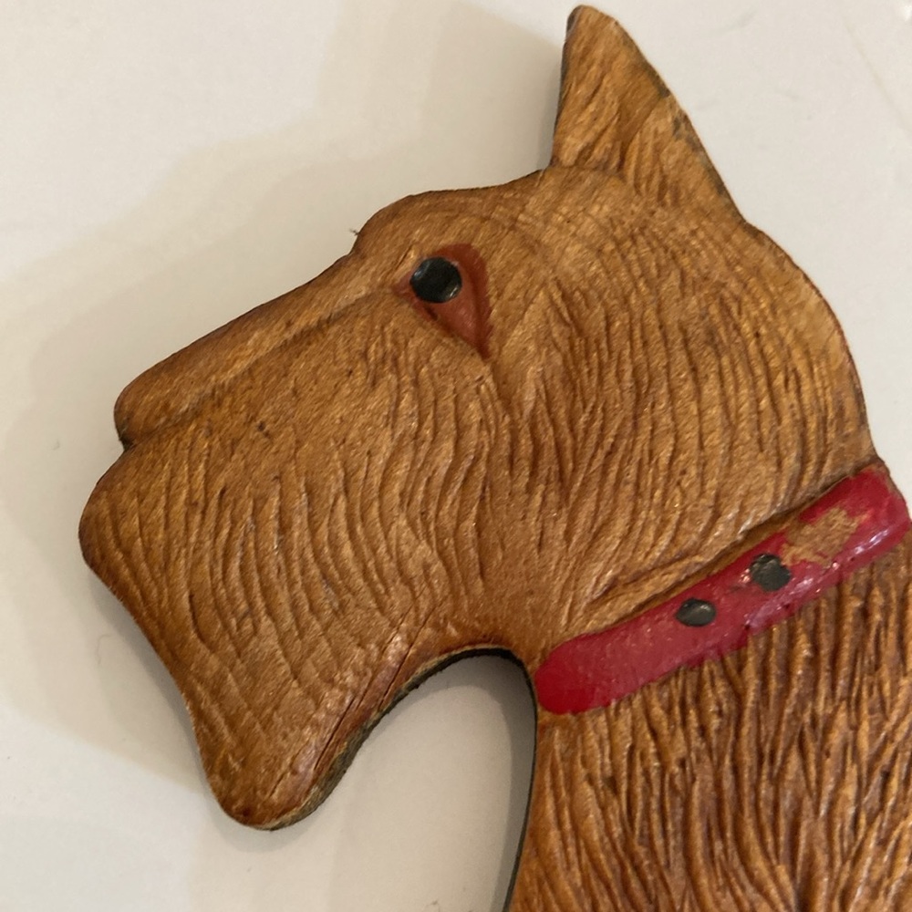 Vintage wooden scottie terrier - Picture 3 of 8